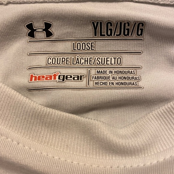 UA White Dr-Fit T-Shirt. Great condition. Youth L - Picture 4 of 4